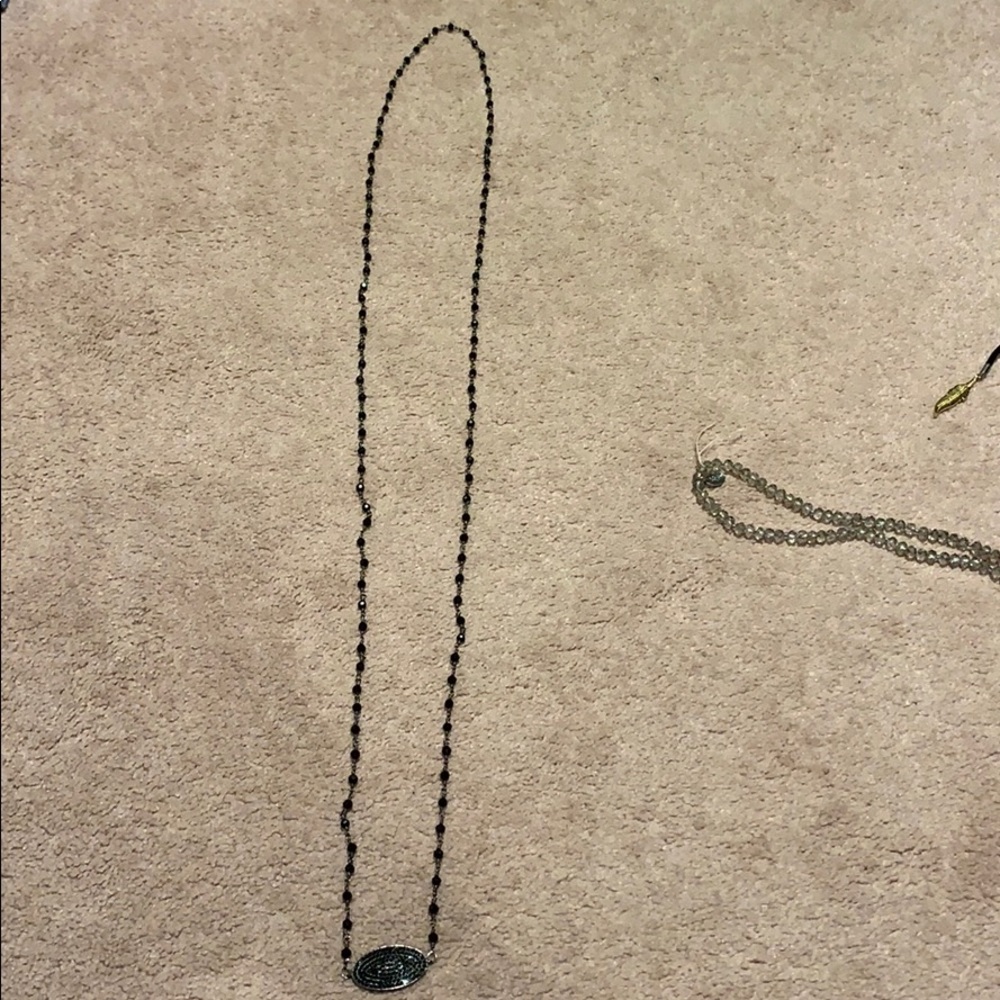 Beaded wrap necklace